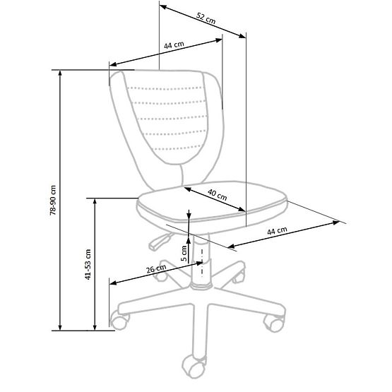 Diákszék Toby - zöld