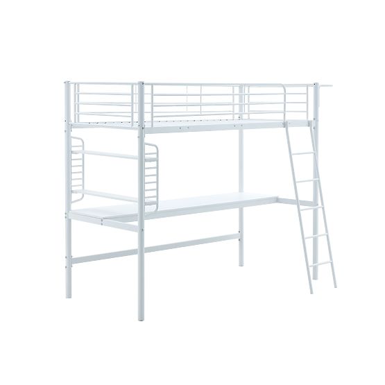 DOLCE emeletes ágy asztallal és rendezővel, fehér (3p=1ks)