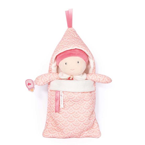 Doudou Jolijou Baba pólyás takaróban 20 cm