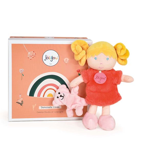 Doudou Jolijou Miss Coral baba 21 cm