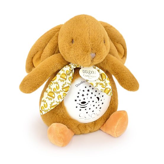 Doudou Zenélő doboz vetítéssel Barna nyuszi