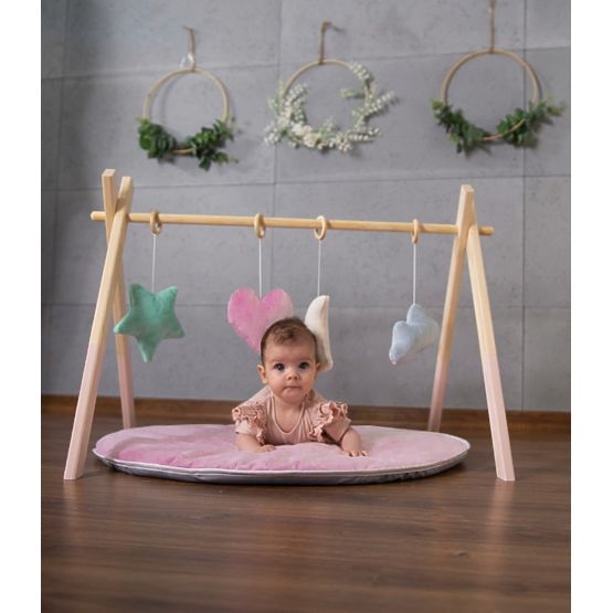 Fa rúd Skandi + játéktábla - óceán kék