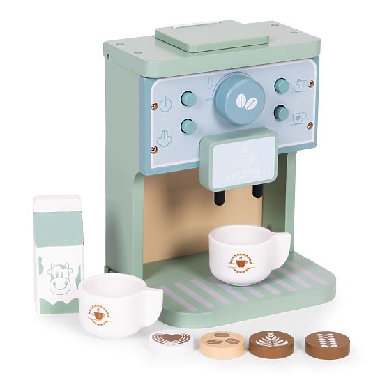 Fa játékkávéfőző barista készlet 8 darabos ECOTOYS