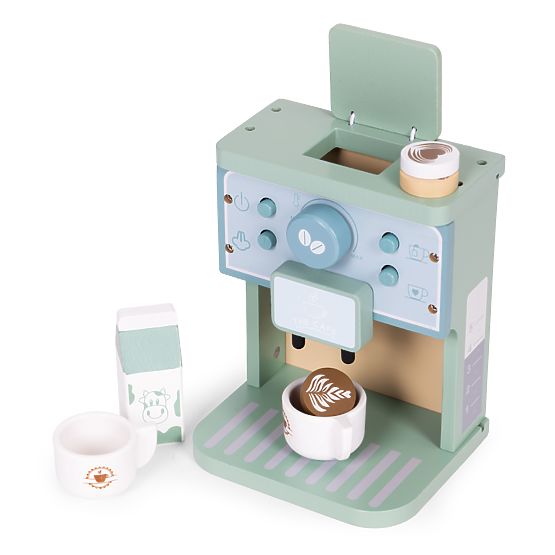 Fa játékkávéfőző barista készlet 8 darabos ECOTOYS