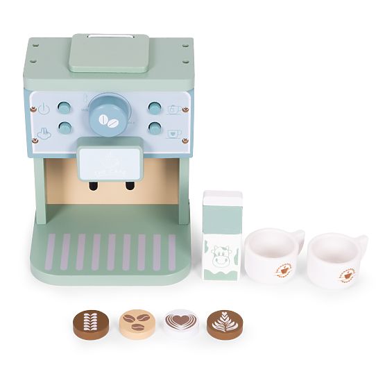 Fa játékkávéfőző barista készlet 8 darabos ECOTOYS