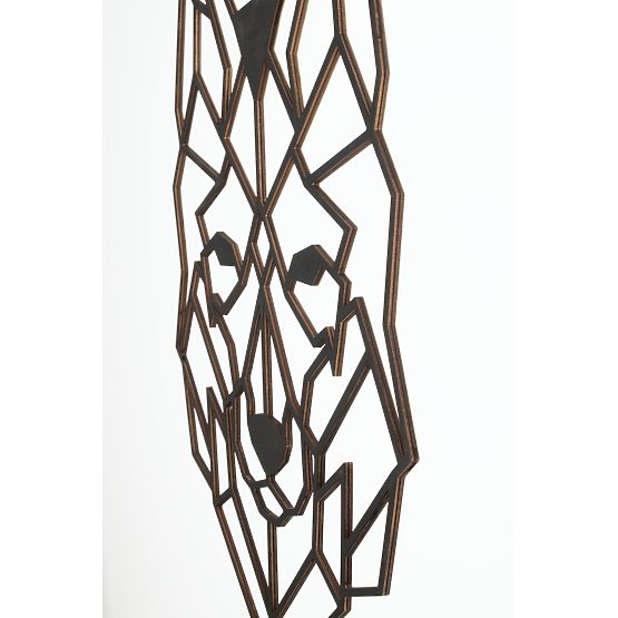 Fából készült geometrikus festmény - Wolf - különböző színekben