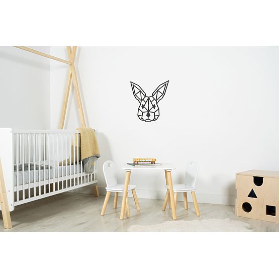 Fából készült geometrikus festmény - Hare - különböző színekben