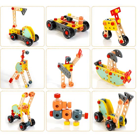 ECOTOYS Fa Gyermek Munkapad