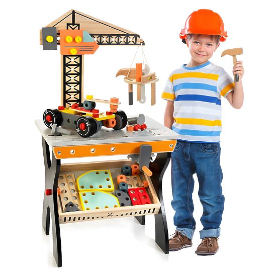 ECOTOYS Fa Gyermek Munkapad