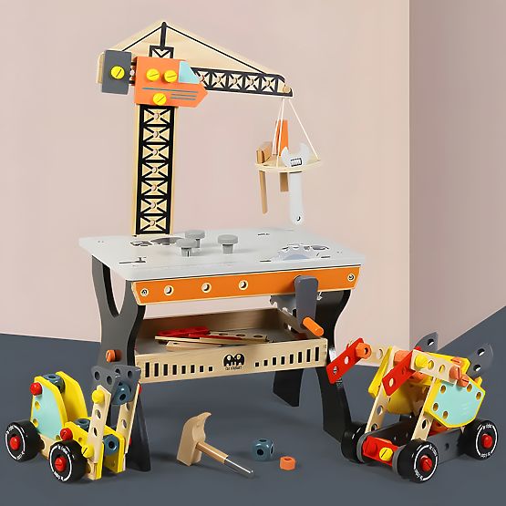 ECOTOYS Fa Gyermek Munkapad