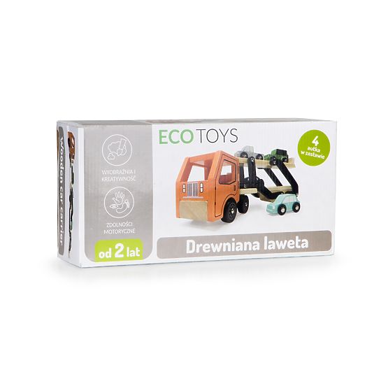 EcoToys fa szemetes teherautó