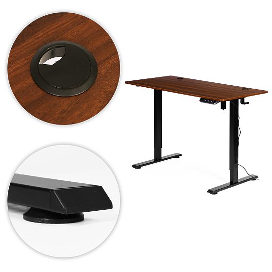 Elektromos állítható asztal 120x60 cm, magasság állítható 72-117 cm ModernHome