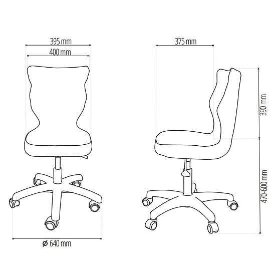Ergonomikus íróasztali szék állítható magassággal 146-176,5 cm - fekete