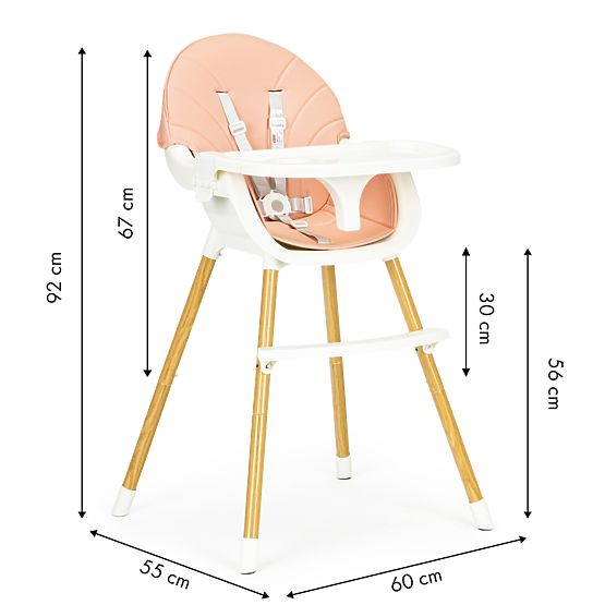 Étkező szék Molly 2in1 - lazac