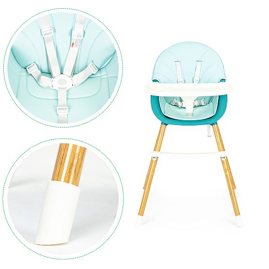 Étkező szék Polly 2in1 - türkiz