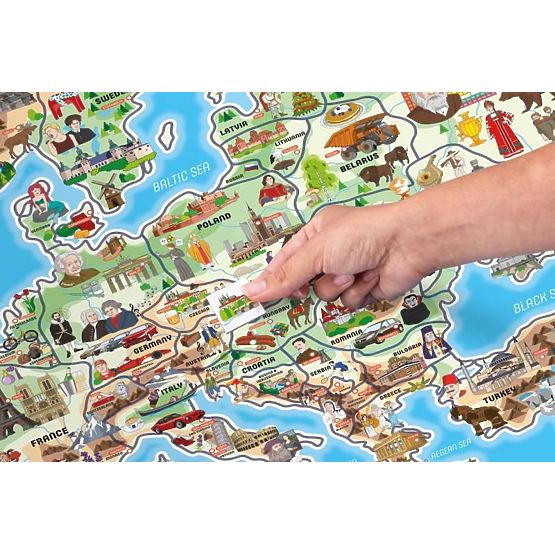 Európa mágneses térképe XXXL