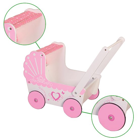 Fa babakocsi baldachinnal, ECOTOYS