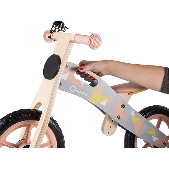 Fa futóbicikli LIONELO Casper - rózsaszín