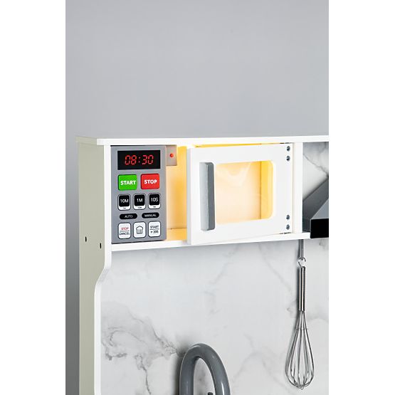 Fa gyermek konyha hangokkal és LED-del + tartozékok ECOTOYS