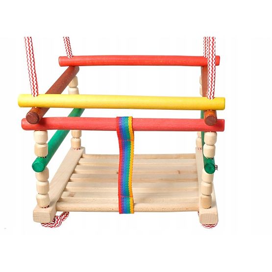 Fa hinta párnával - színes