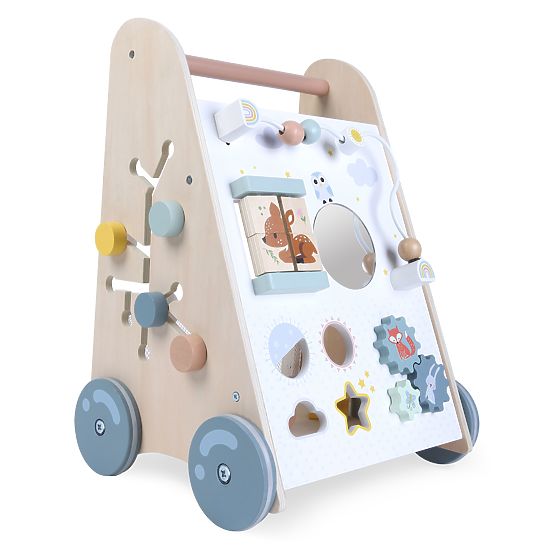 Fa járóka gyerekeknek mozgatható elemekkel ECOTOYS