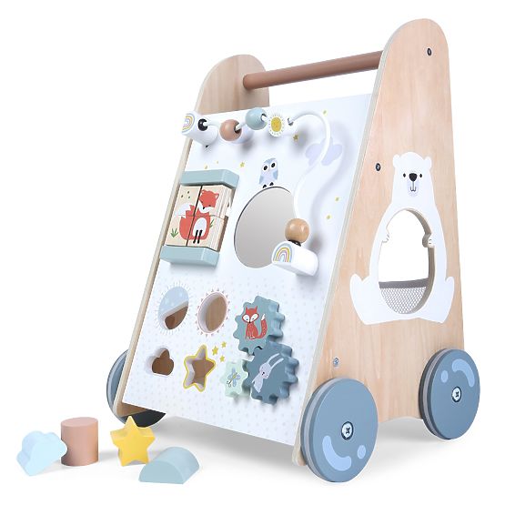 Fa járóka gyerekeknek mozgatható elemekkel ECOTOYS