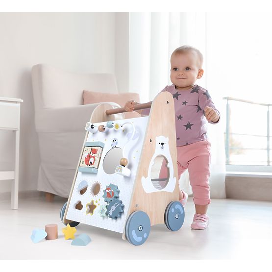 Fa járóka gyerekeknek mozgatható elemekkel ECOTOYS