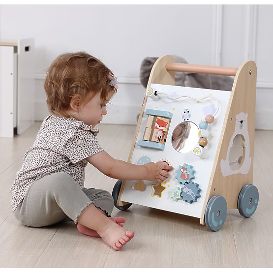Fa járóka gyerekeknek mozgatható elemekkel ECOTOYS
