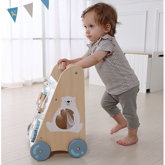 Fa járóka gyerekeknek mozgatható elemekkel ECOTOYS