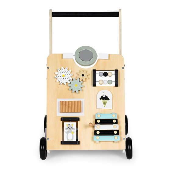 Fa járóka tolható oktatási kocsi gyerekeknek ECOTOYS