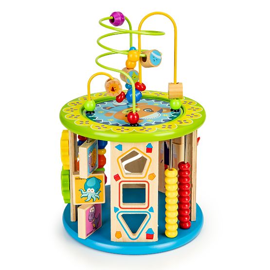 Fa játék kocka játékokkal és horgászkockákkal ECOTOYS