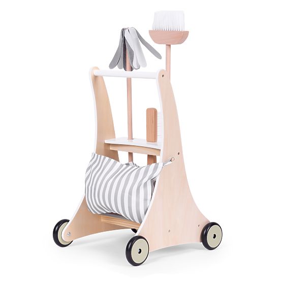 Fa játéktakarító készlet kocsi ECOTOYS