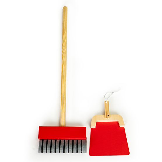 Fa játéktakarító készlet XXL kocsival és porszívóval ECOTOYS