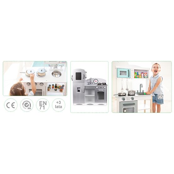 Fa konyha gyerekeknek XXL felszereléssel