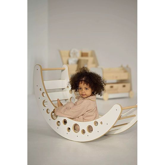 Fa Montessori fa hinta MOON L - fehér