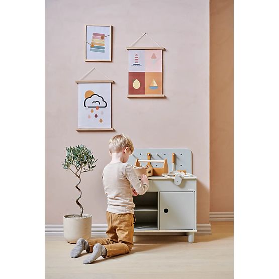 Fa műhely Nordic - szürke