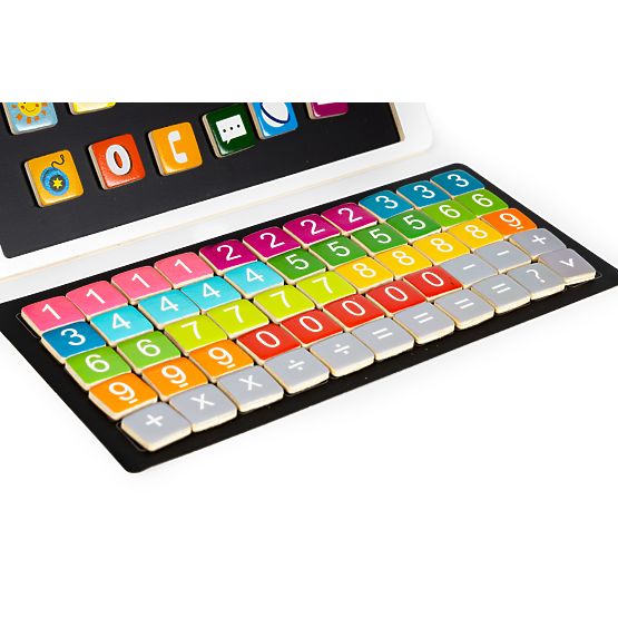 Fa oktatási tablet mágneses tábla krétás ECOTOYS