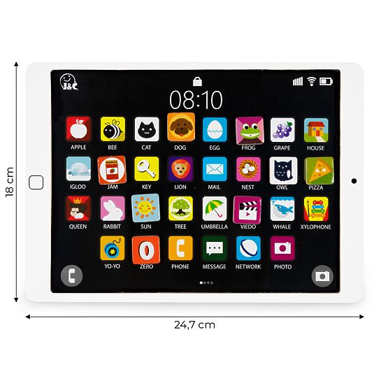 Fa oktatási tablet mágneses tábla krétás ECOTOYS
