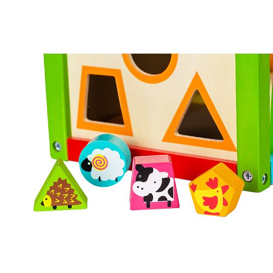 Fa oktató játék labirintussal