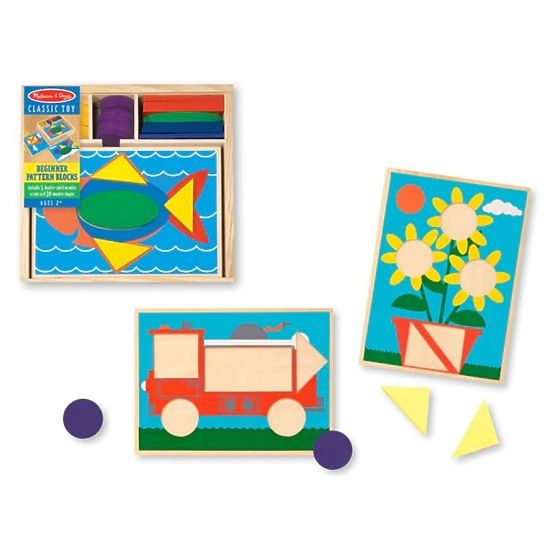 Fa puzzle - mozaik - színek és formák
