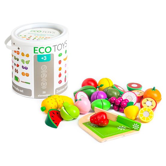 Fa vágására szolgáló 20 darabos ECOTOYS gyümölcs
