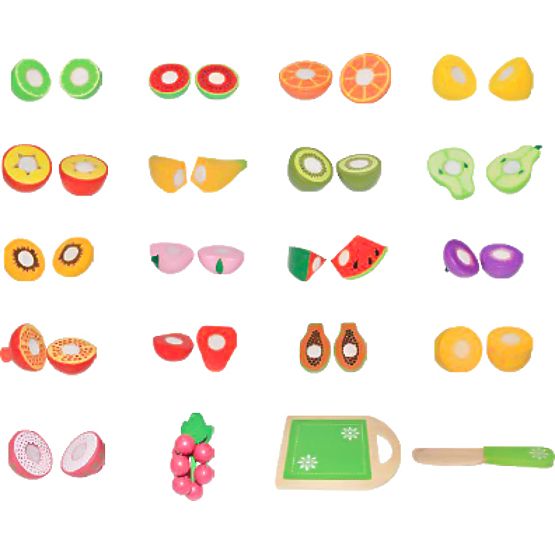 Fa vágására szolgáló 20 darabos ECOTOYS gyümölcs