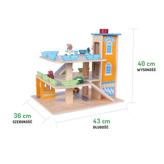 Fából készült garázs lifttel