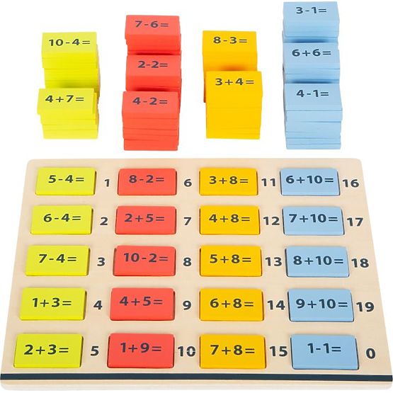 Fából készült matematikai asztal