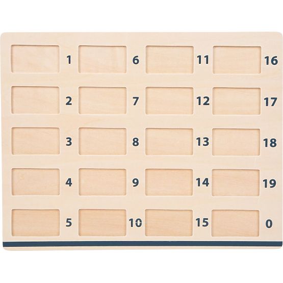Fából készült matematikai asztal