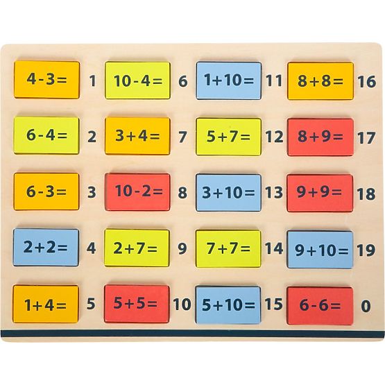 Fából készült matematikai asztal
