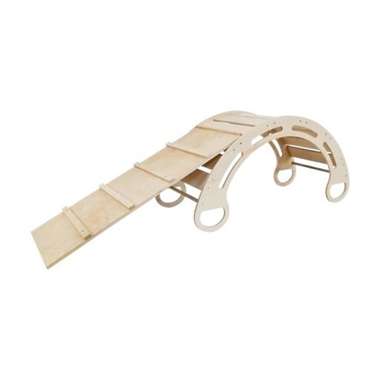 Fából készült Montessori csúszda Lila - natúr