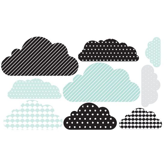 Faldekoráció DEKORNIK - felhők