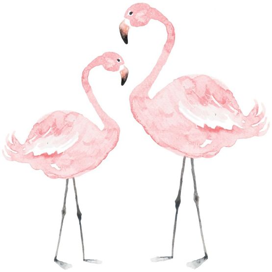 Faldekoráció DEKORNIK - flamingók