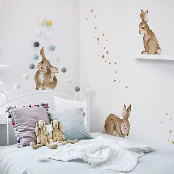 Faldekoráció DEKORNIK - Happy Rabbits